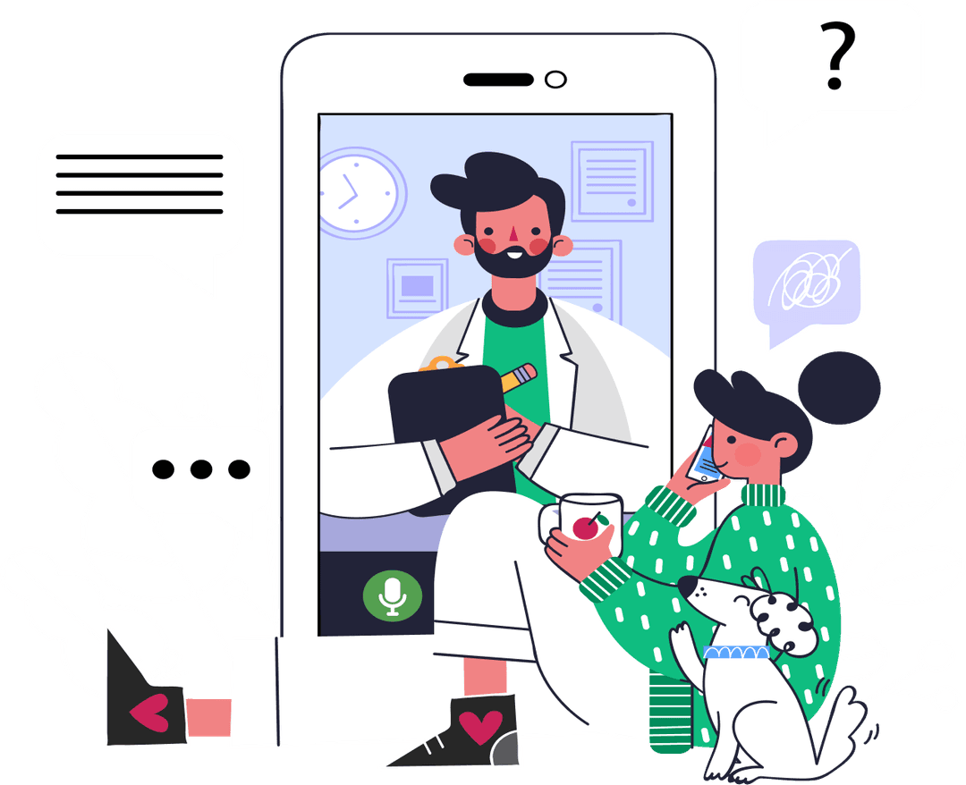 Therapist consultation illustration