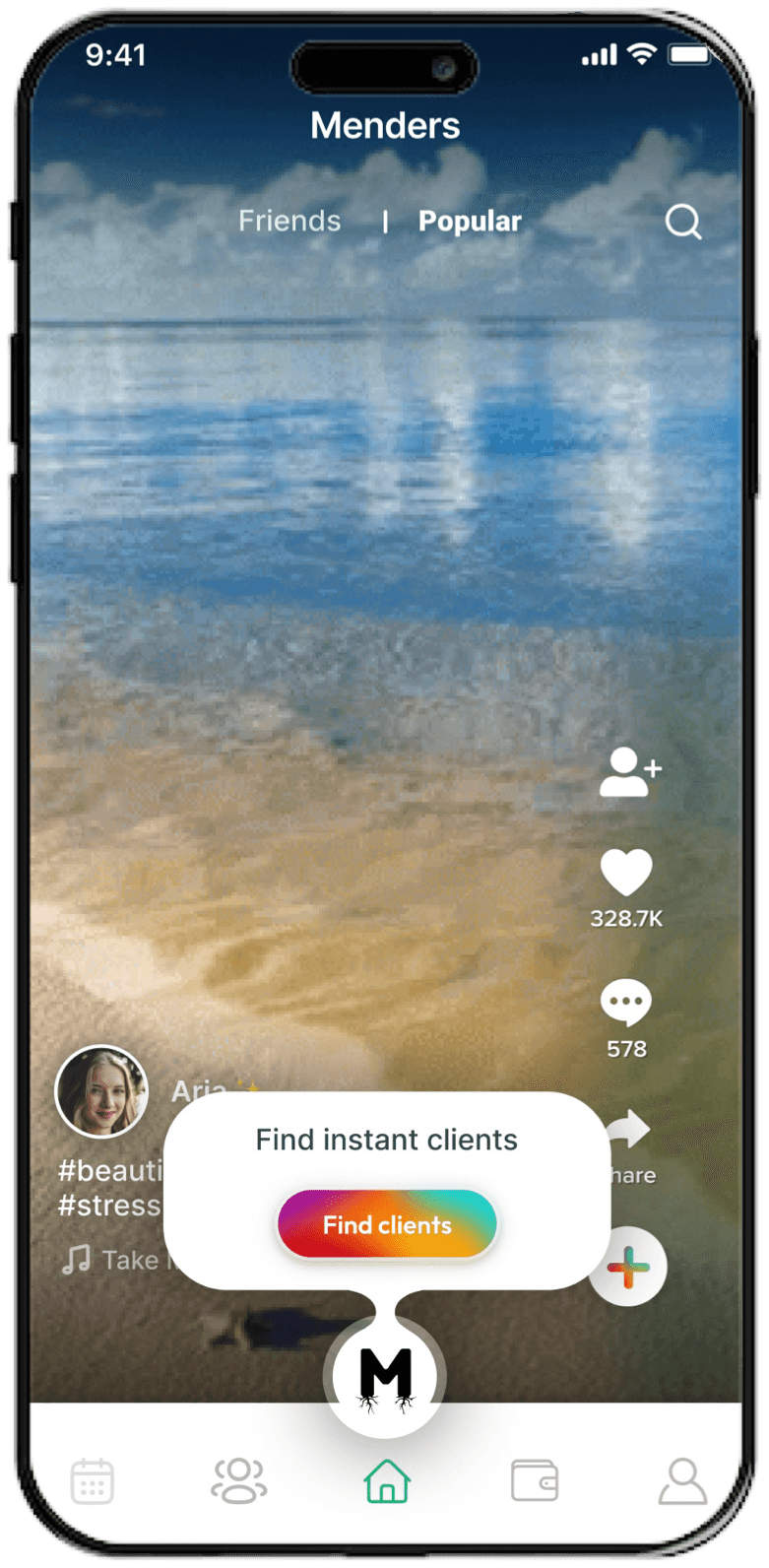 Mender home interface